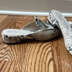 Cole Haan Shoes Cole Haan Piper Snakeskin Mules Never Worn